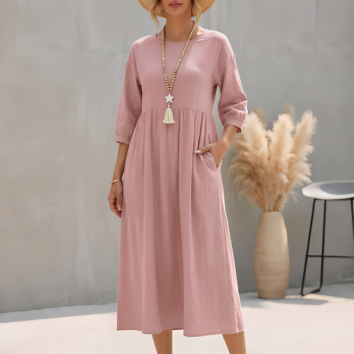 Agatine - Robe d'été élégante et décontractée pour femme