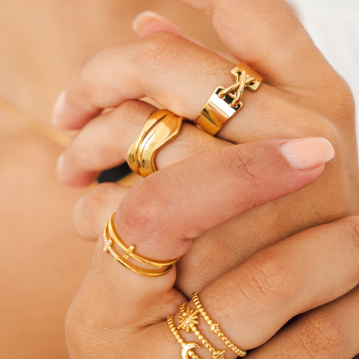 Charlie – Bague sculpturale ajustable