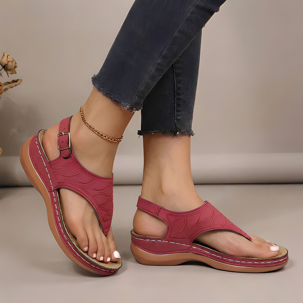 Shynah - Sandales d'été confortables pour femme