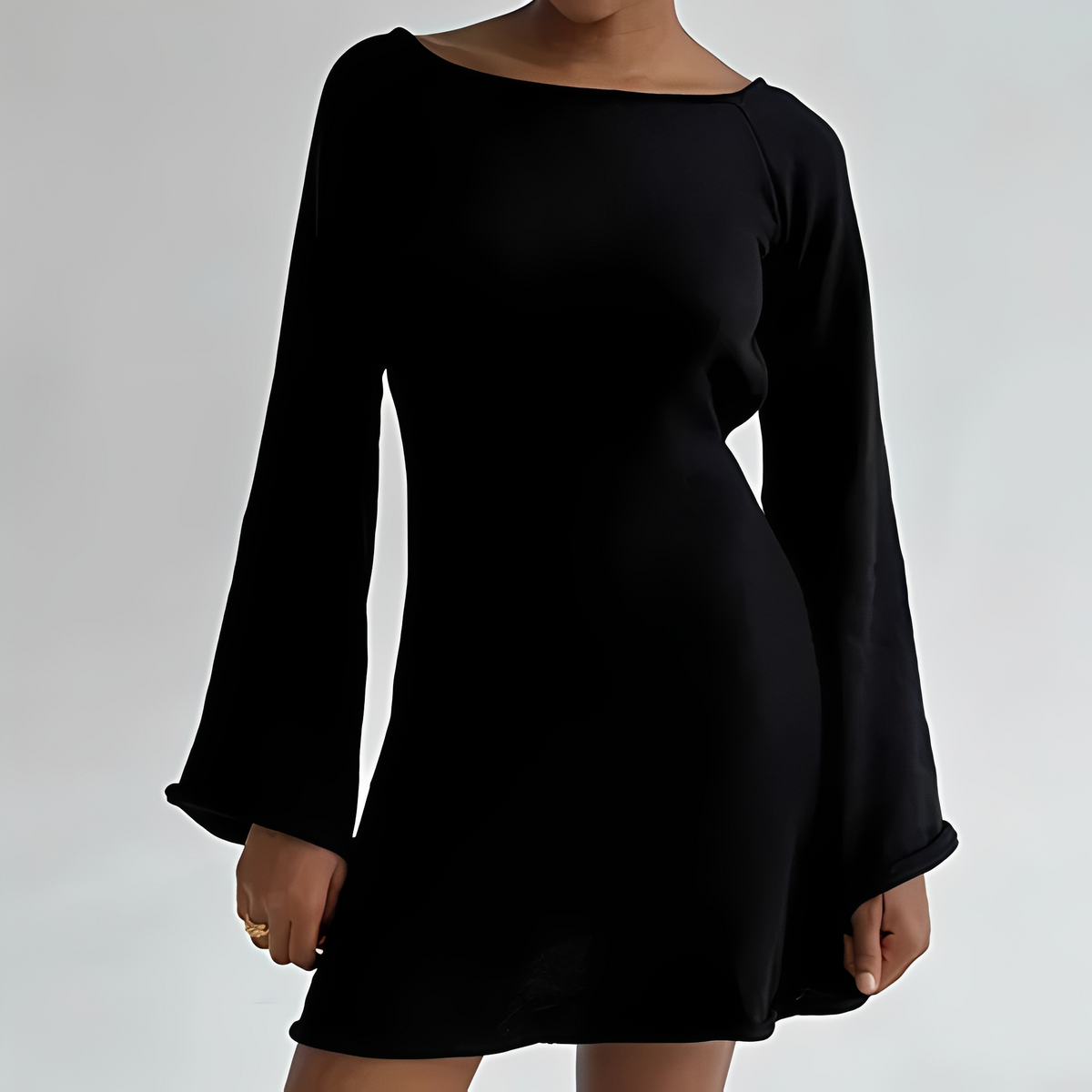 Aryana - Robe d'été raffinée à manches longues pour femme