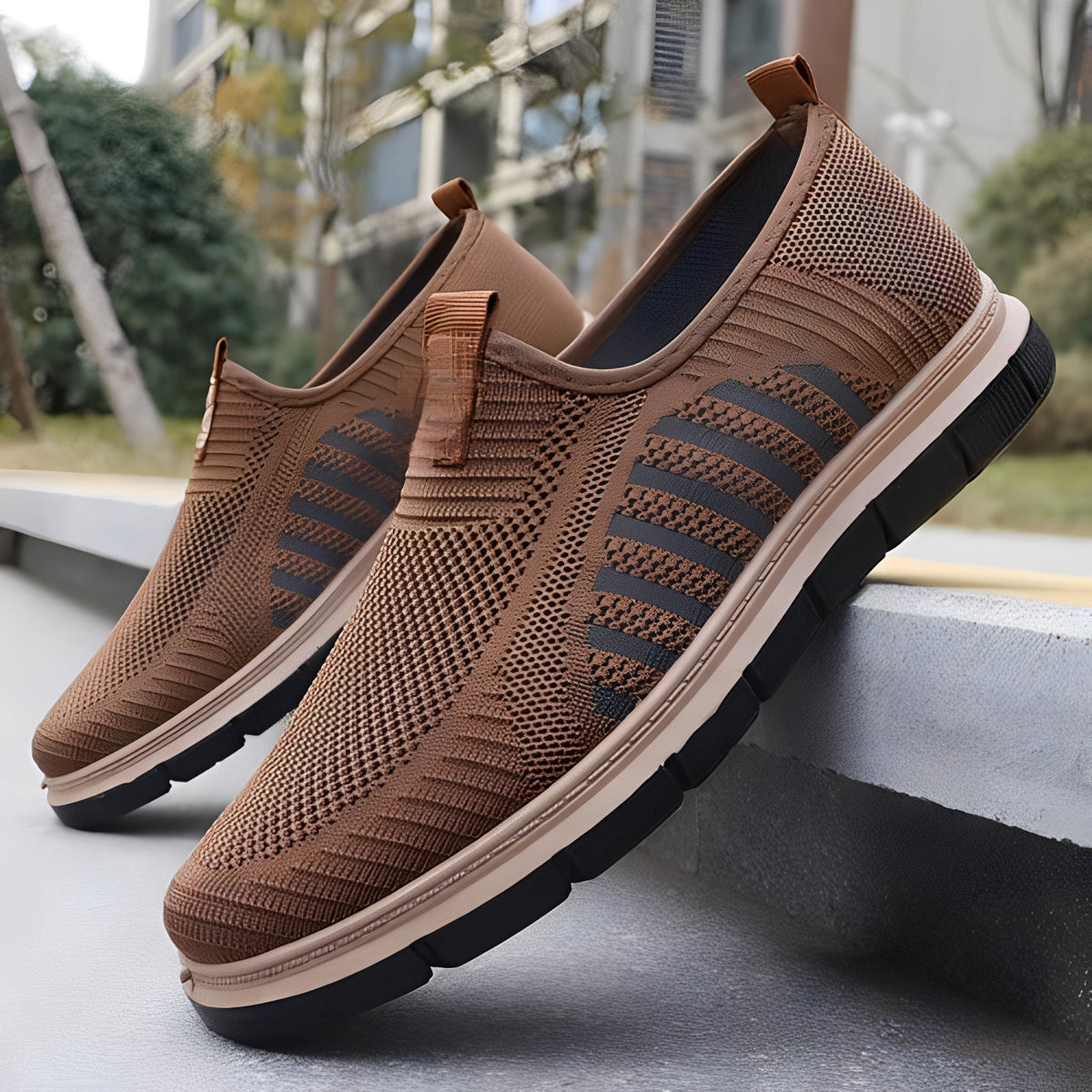 Henrick - Baskets slip-on tendance pour homme