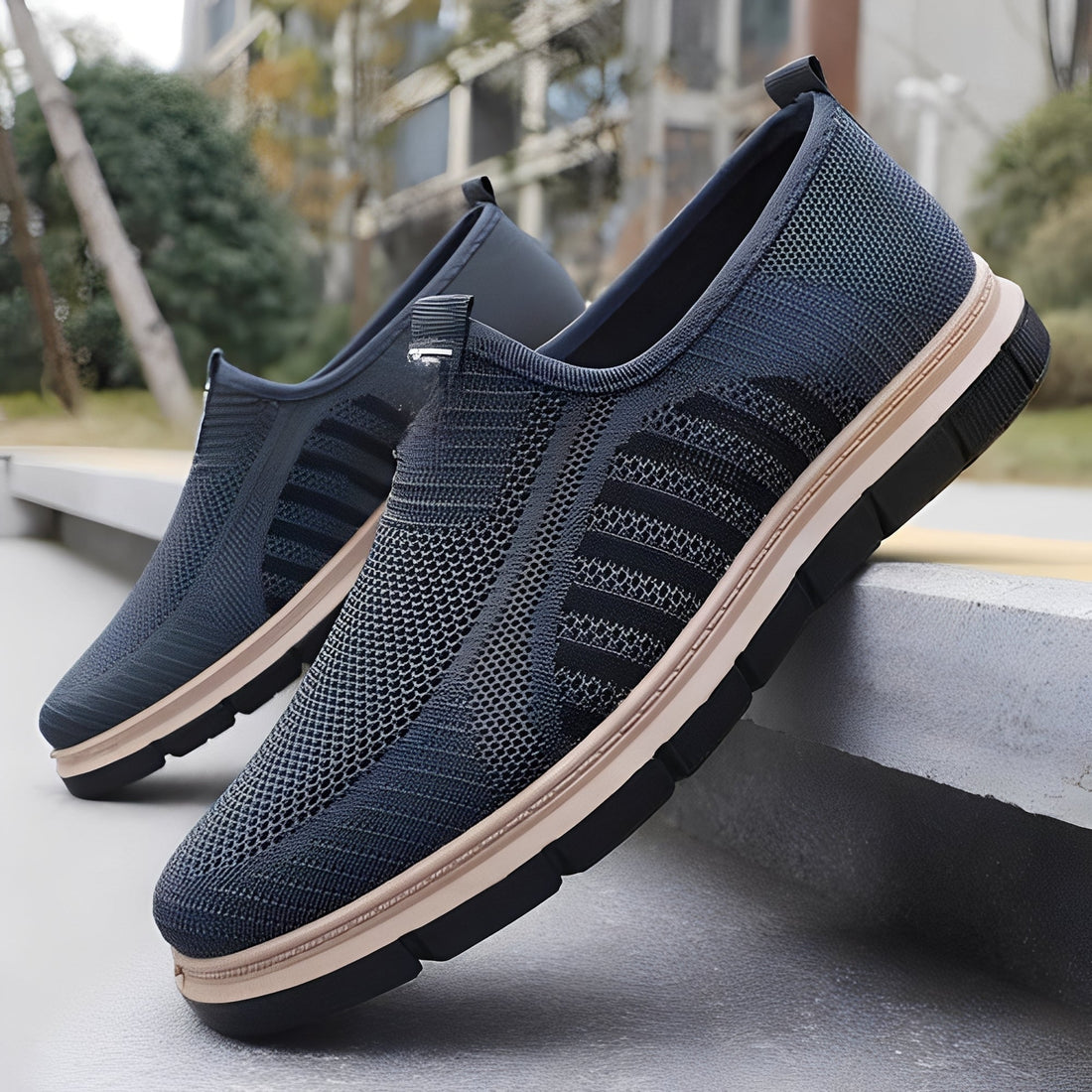 Henrick - Baskets slip-on tendance pour homme
