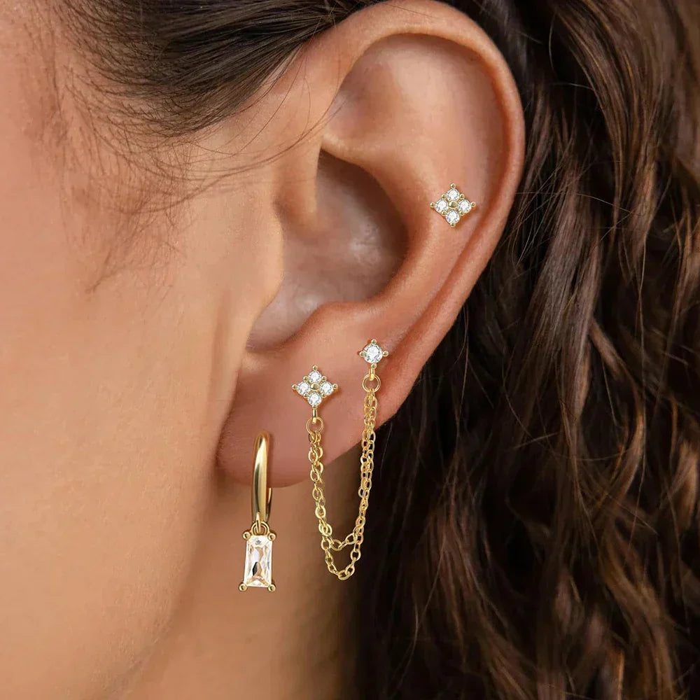 Nora – Ensemble de boucles d'oreilles Constellation