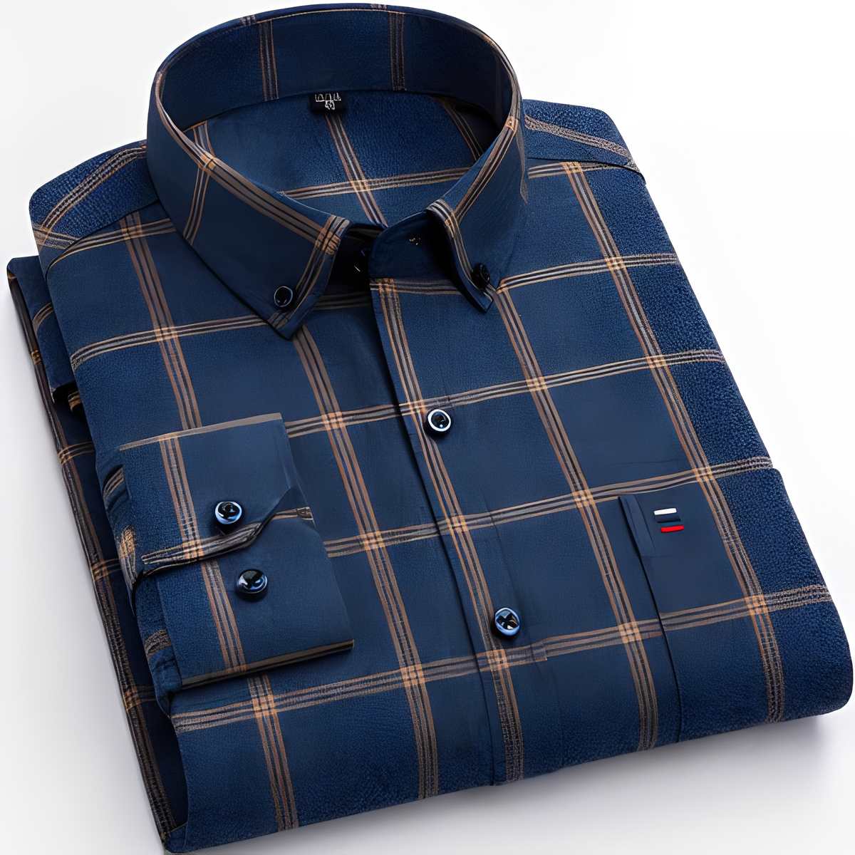 Lance - Chemise à carreaux à manches longues pour homme