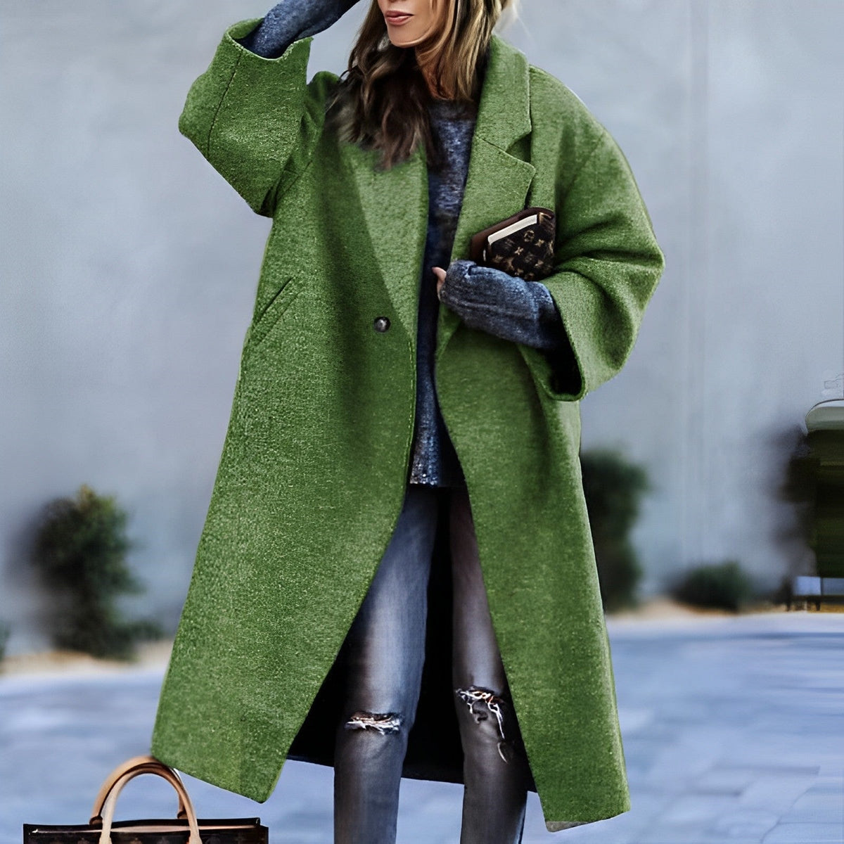 Yoni - Manteau classique d'inspiration vintage