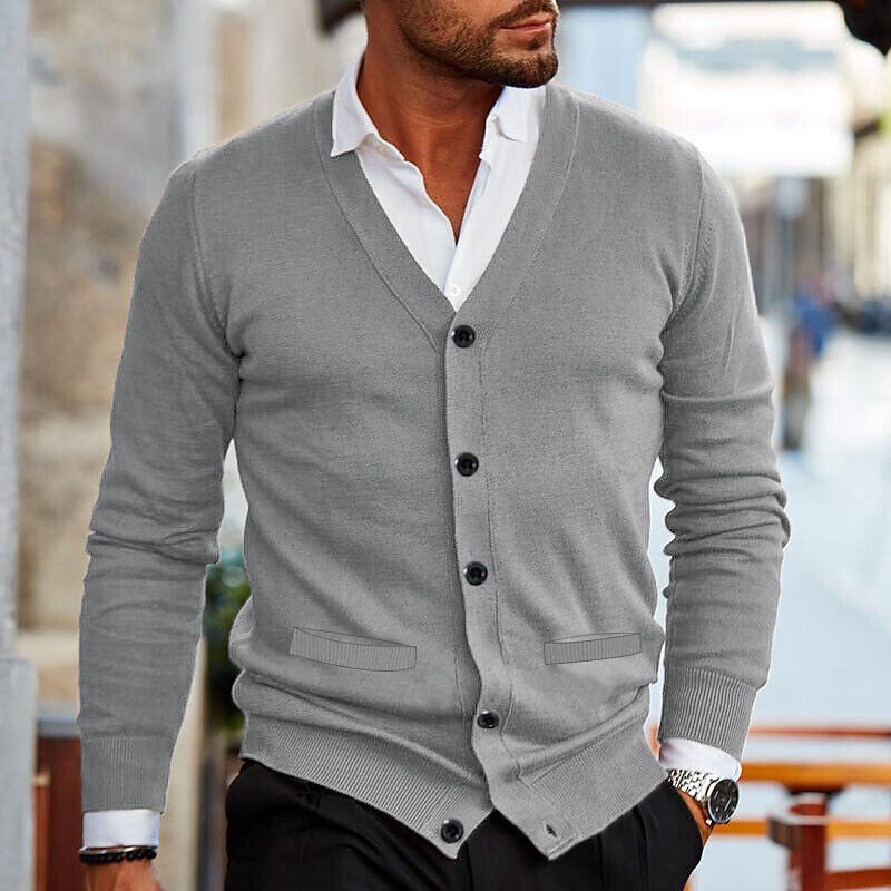 Aamir - Cardigan en maille pour homme – Confort et style intemporel