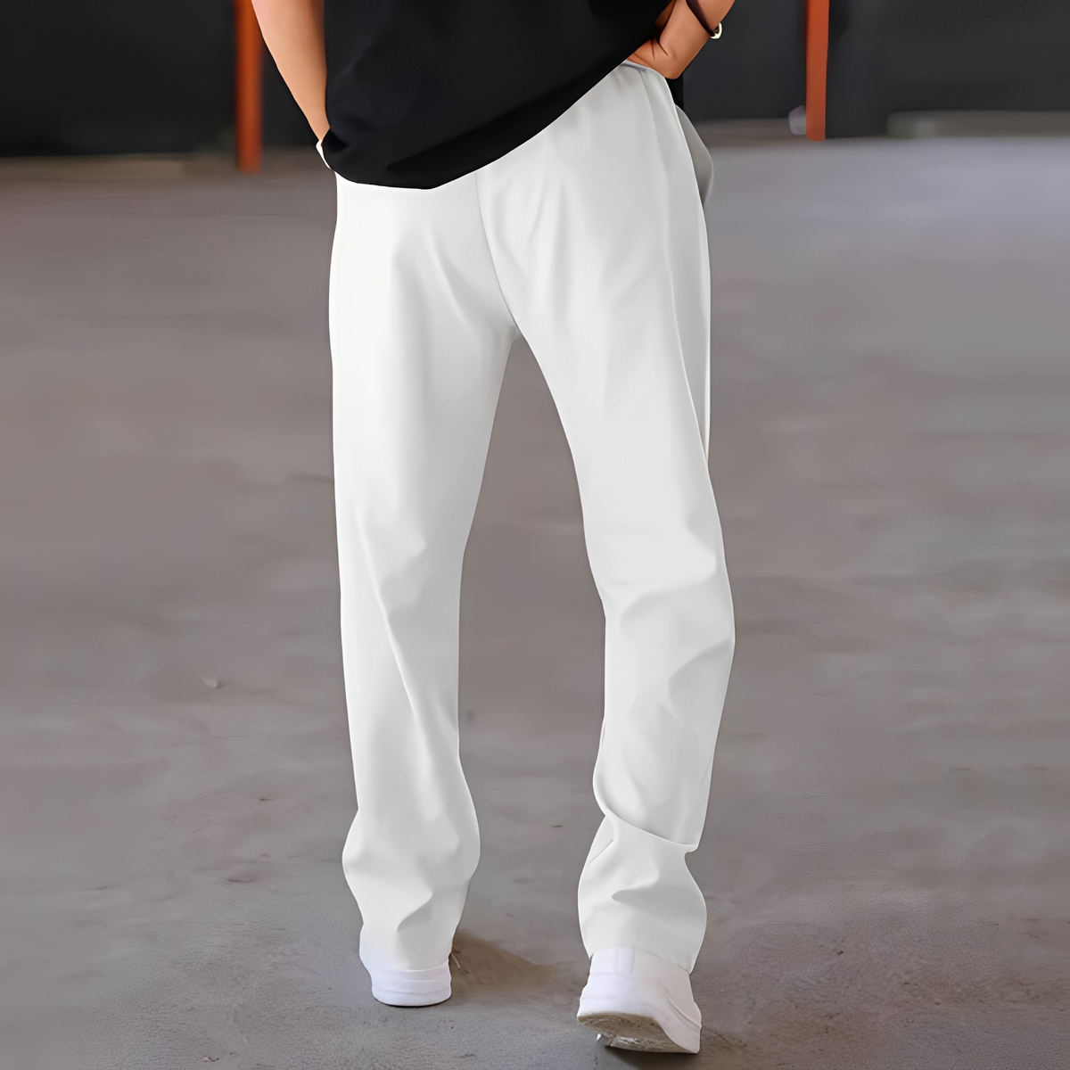 Fresniel - Pantalon droit large tendance pour homme