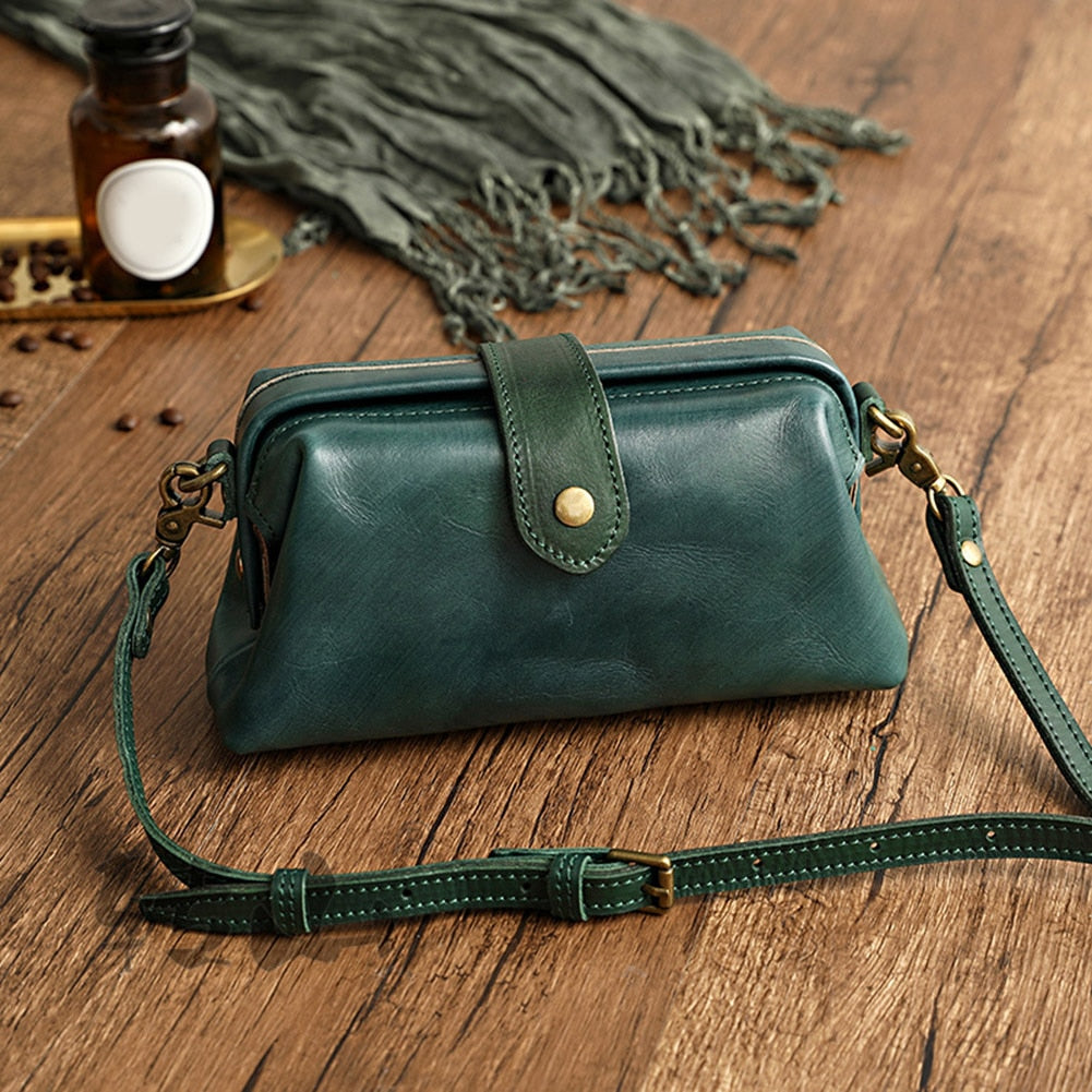Aida - Sac en cuir rétro fait à la main