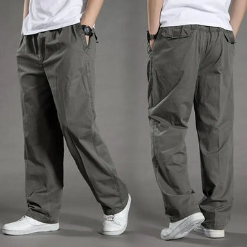 Ricardo - Pantalon en coton pour hommes confortable avec ceinture extensible