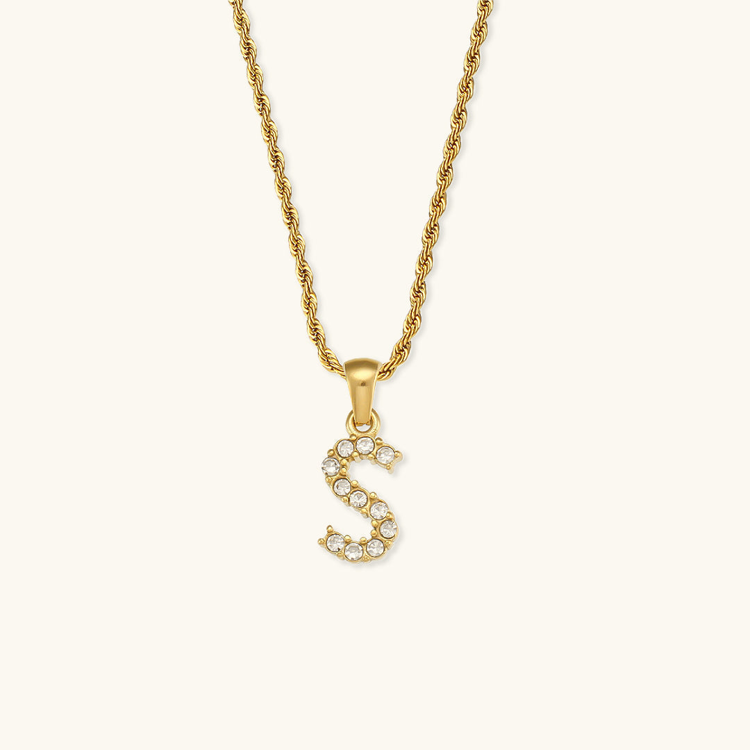 Maeve - Collier de diamants avec initiales