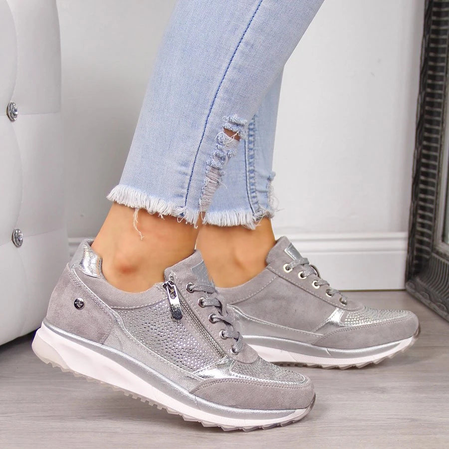 Sparkle – Baskets femme avec fermeture éclair