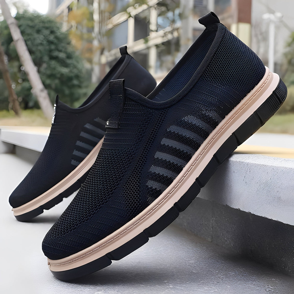 Henrick - Baskets slip-on tendance pour homme