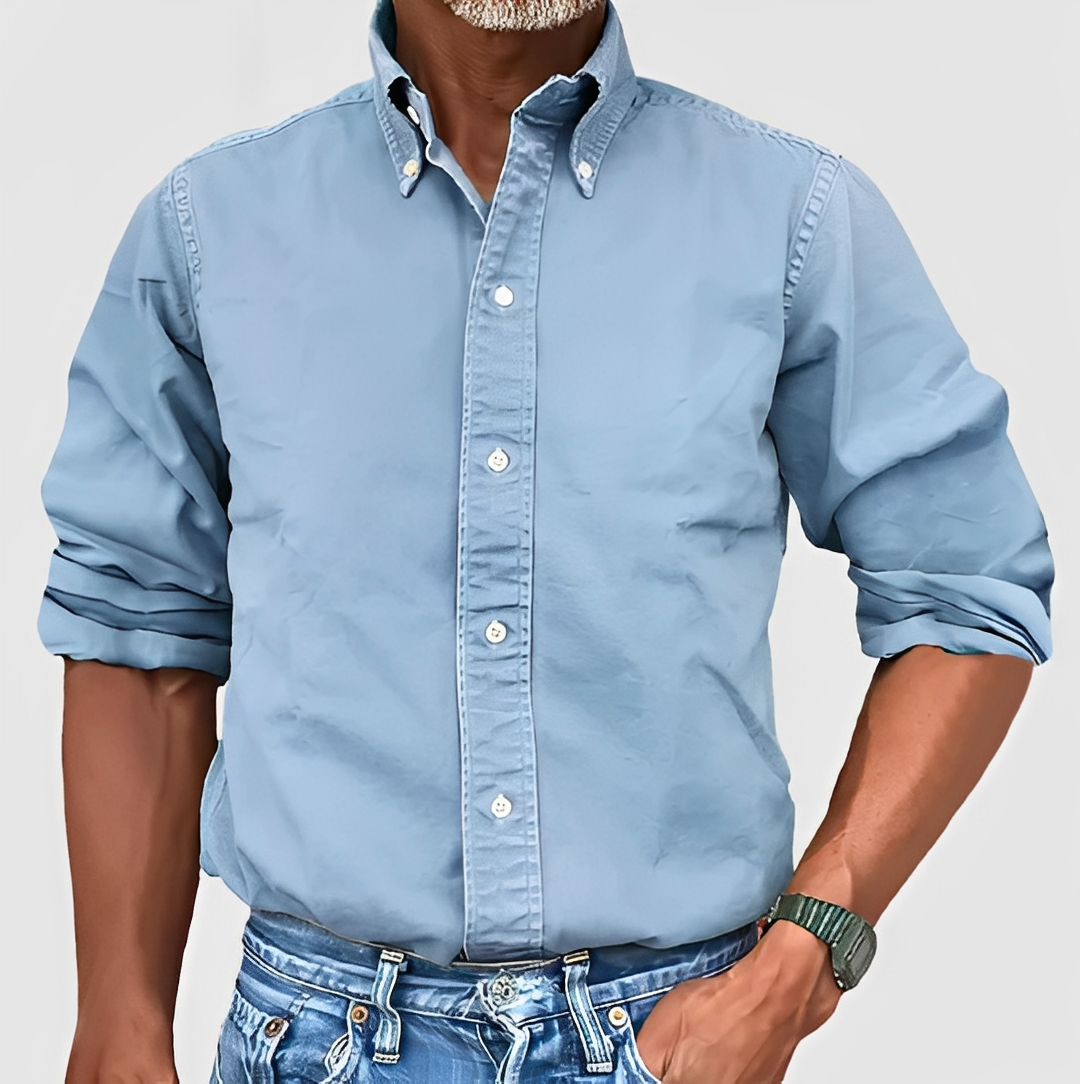 Erwan - Chemise classique à manches longues pour homme