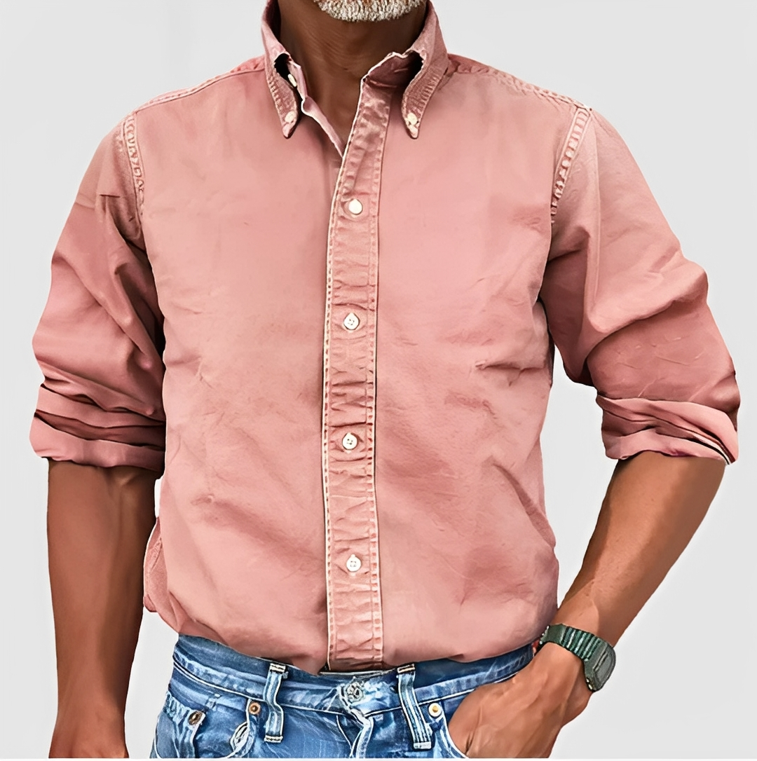 Erwan - Chemise classique à manches longues pour homme