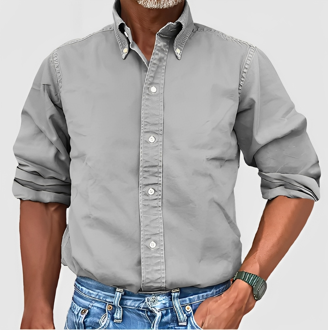 Erwan - Chemise classique à manches longues pour homme