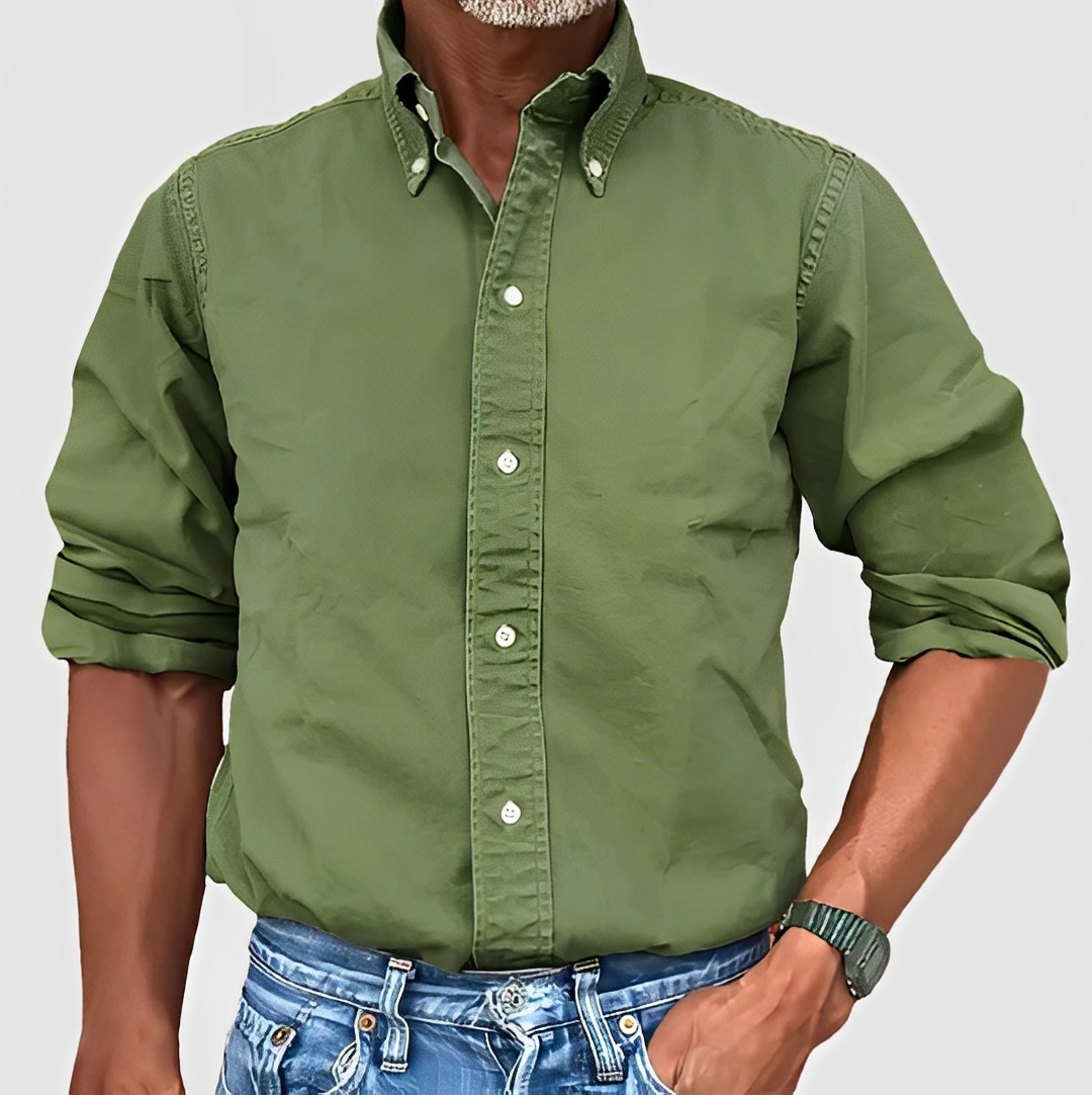 Erwan - Chemise classique à manches longues pour homme