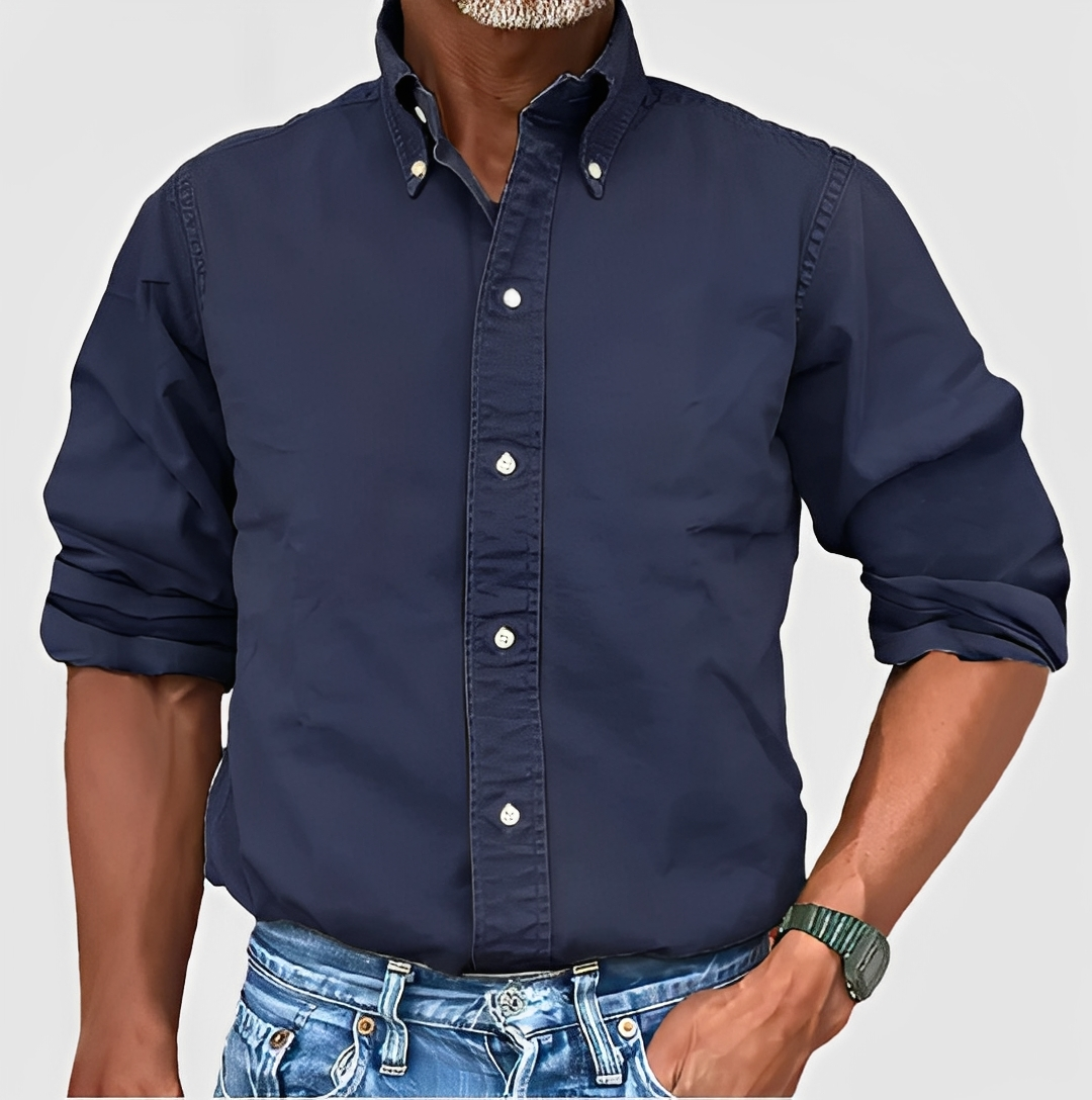 Erwan - Chemise classique à manches longues pour homme