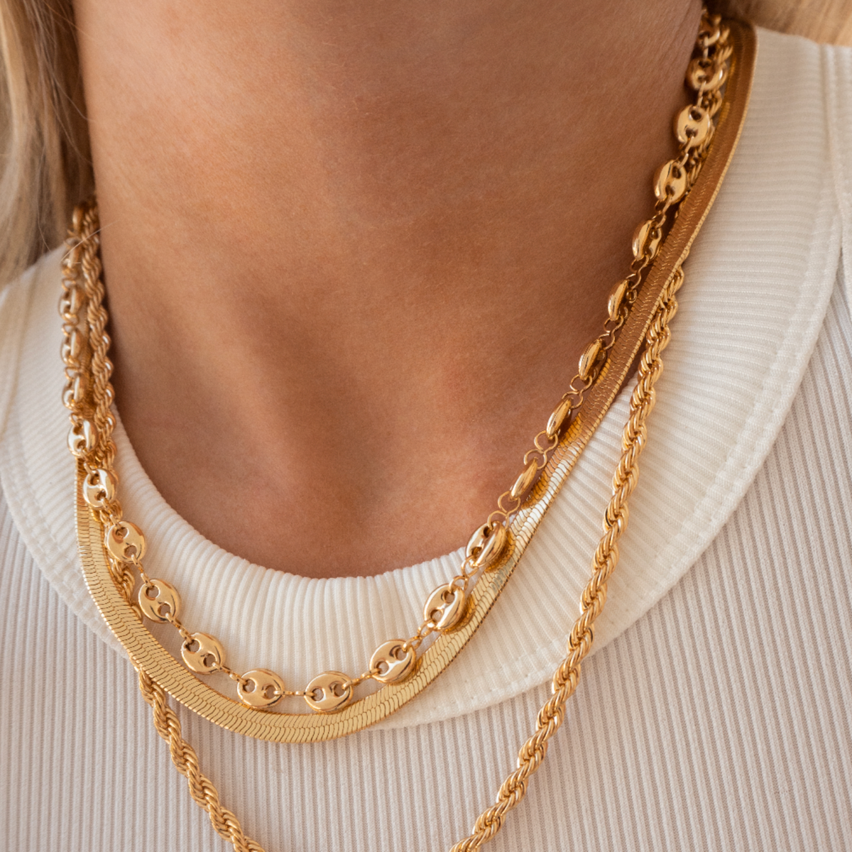 Collier de couches ovales