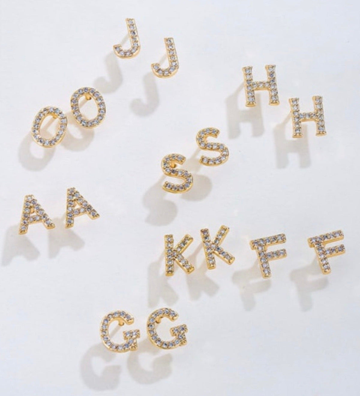 Taylor - Boucles d'oreilles lettres (initiales)
