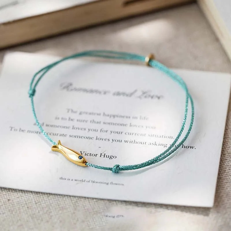 Solara – Bracelet de cheville à éclat fin