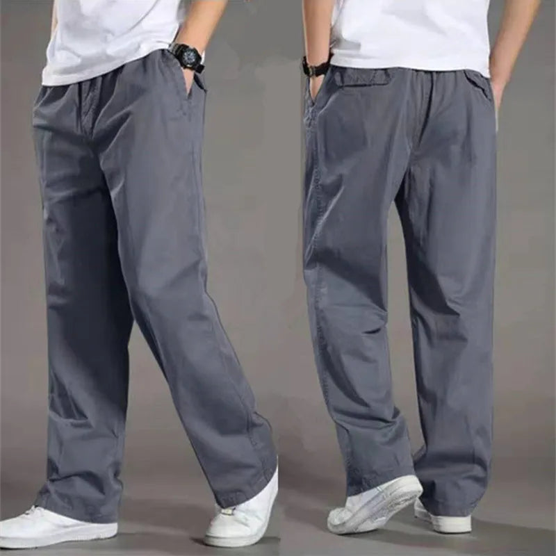 Ricardo - Pantalon en coton pour hommes confortable avec ceinture extensible