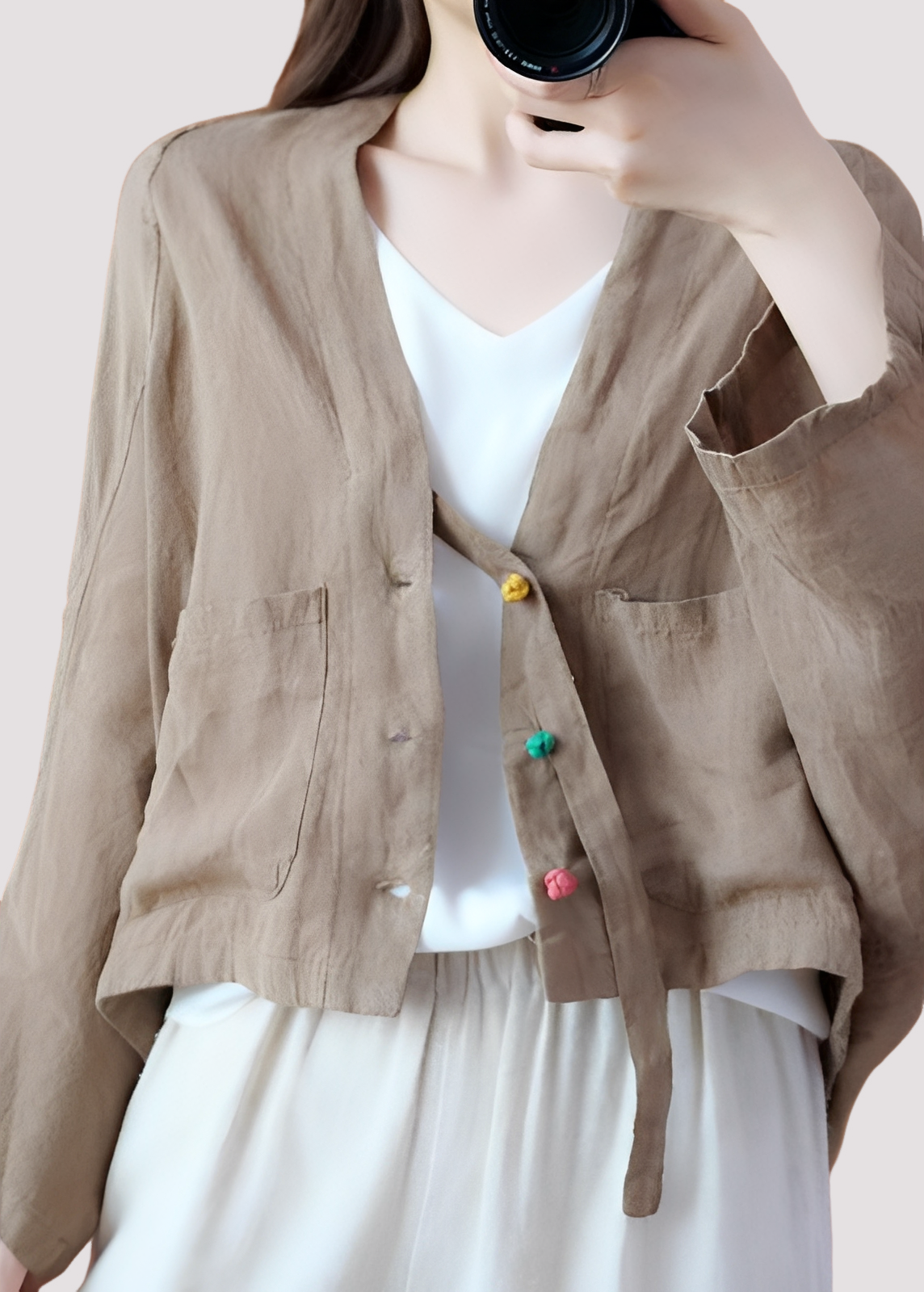Tilly - Cardigan large et décontracté avec poches pour femmes