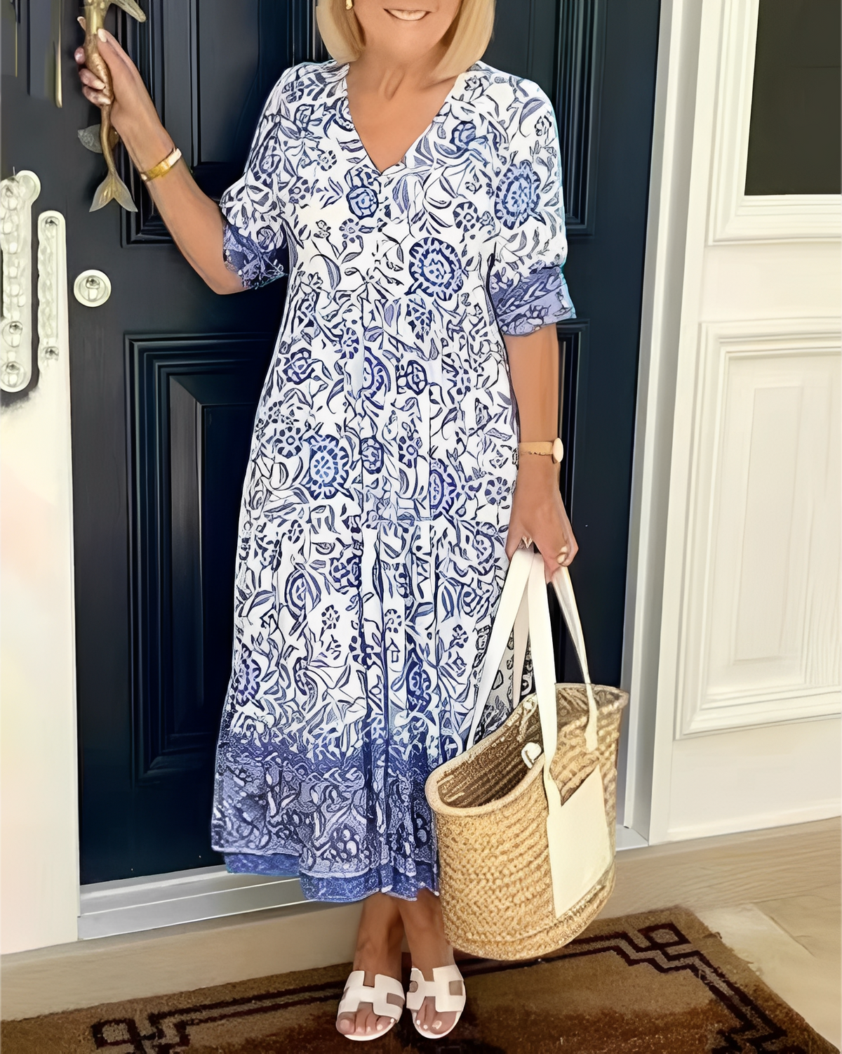 Tess - Robe décontractée à imprimé floral pour femmes