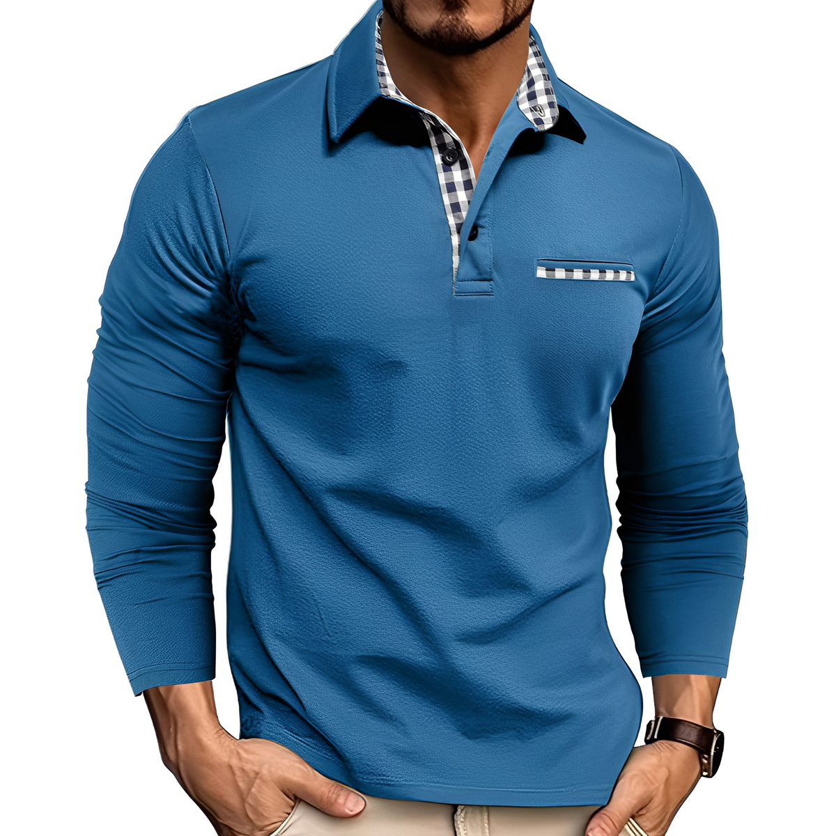 Grover - Polo décontracté à manches longues