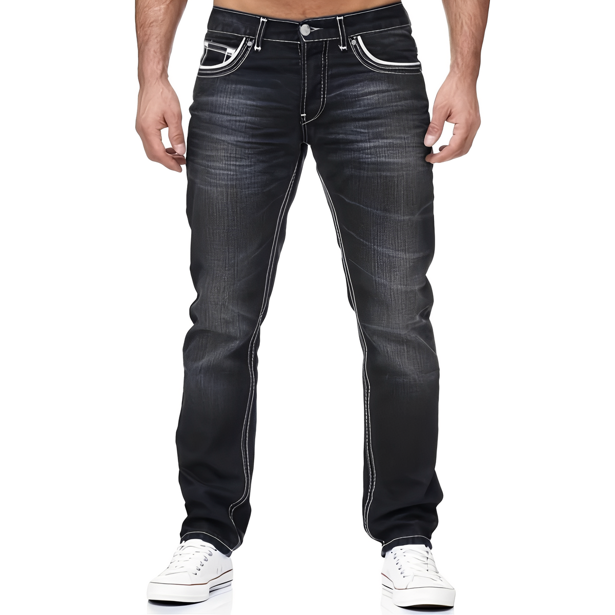 Andy - Jean homme chic avec un effet usé