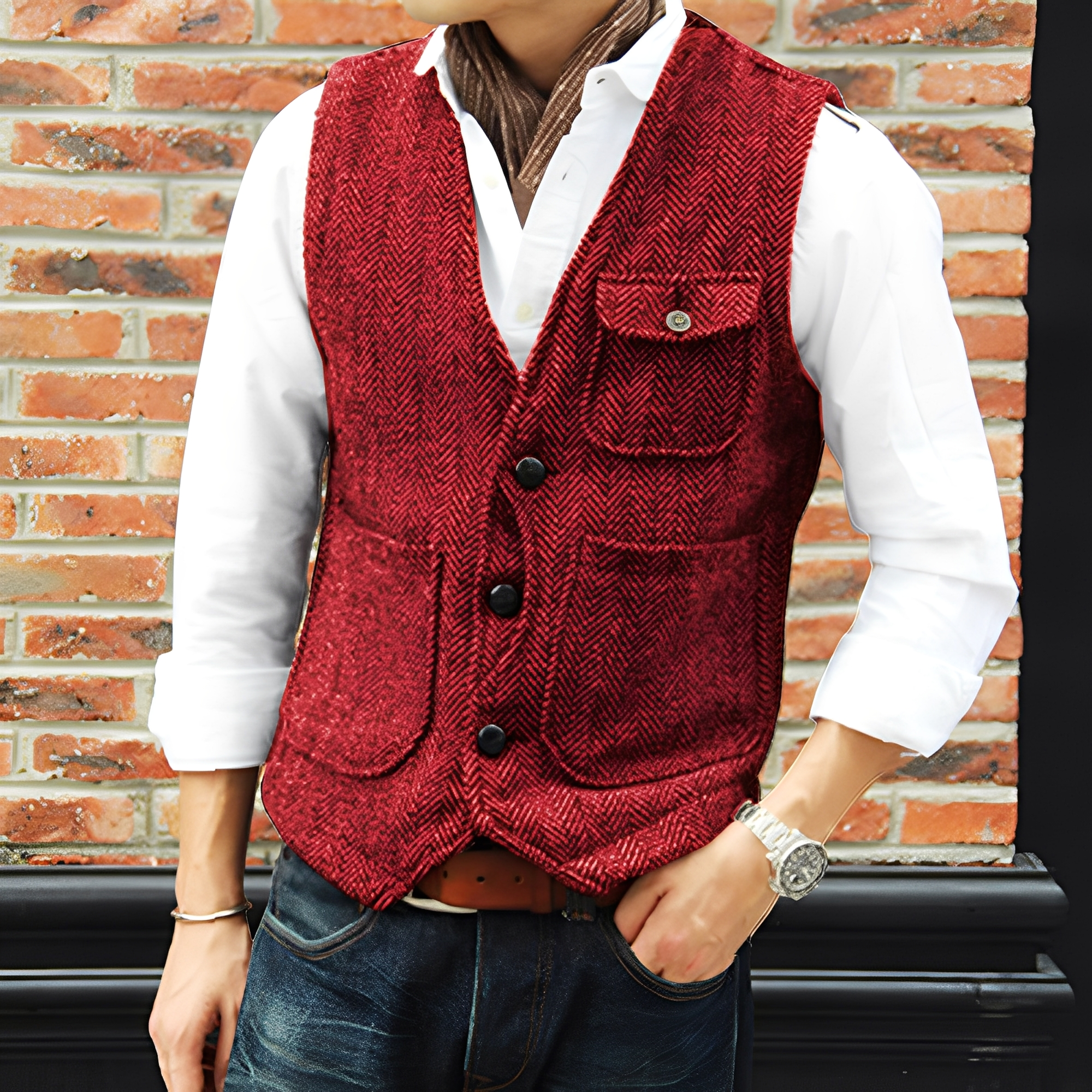 Matthew - Manteau élégant en tissu texturé
