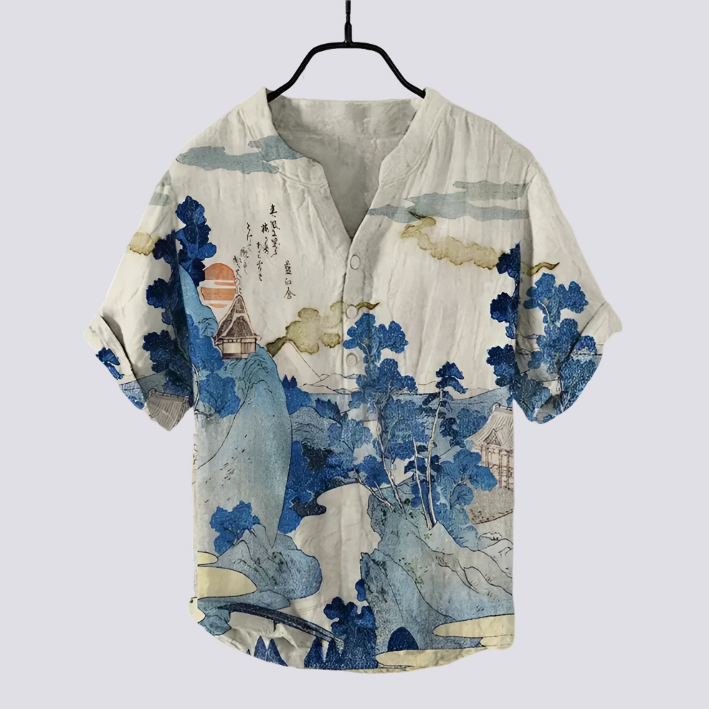 Fiona - T-shirt chic avec motif artistique pour femmes