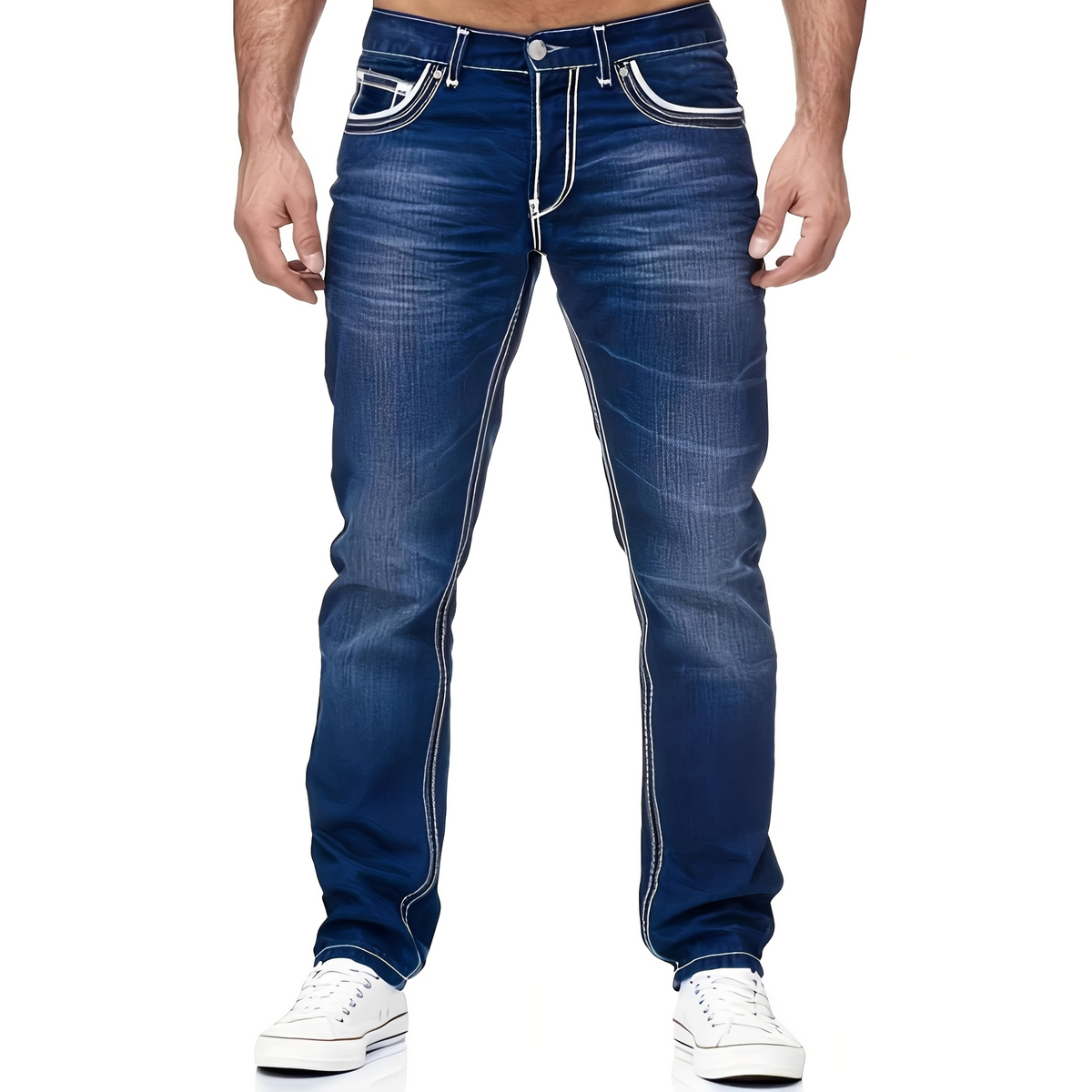 Andy - Jean homme chic avec un effet usé