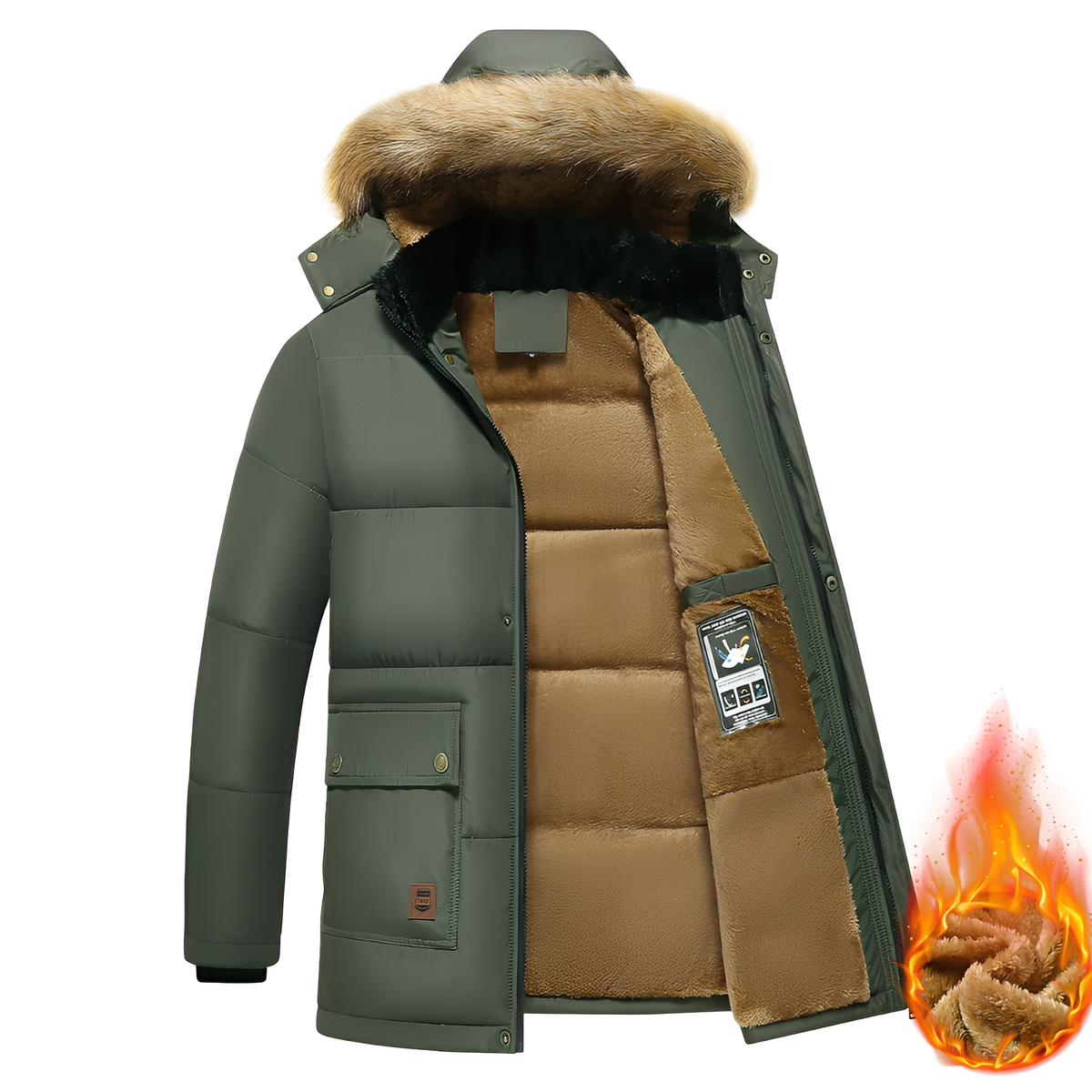 Crispian - Blouson confortable avec capuche