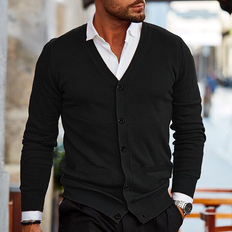 Aamir - Cardigan en maille pour homme – Confort et style intemporel