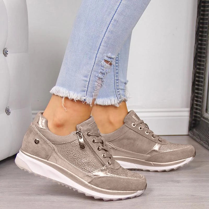 Sparkle – Baskets femme avec fermeture éclair