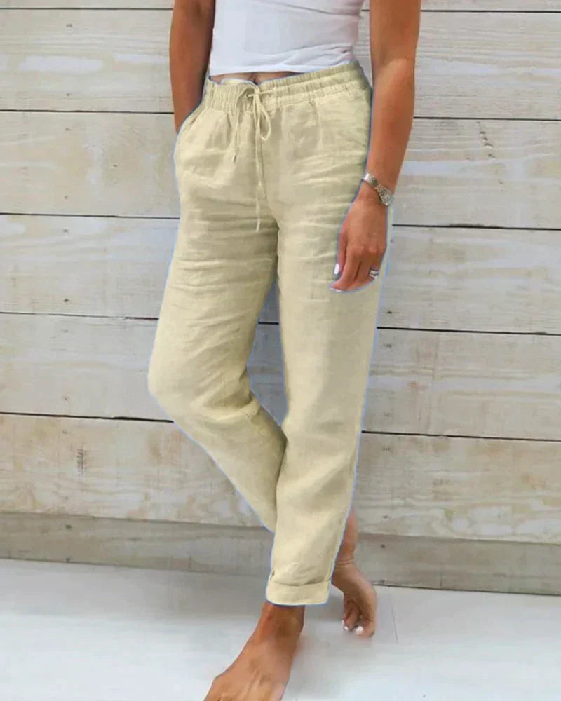 Stacy - Pantalon en lin pour femmes