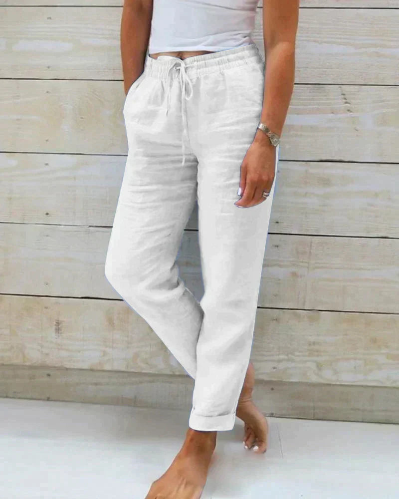Stacy - Pantalon en lin pour femmes
