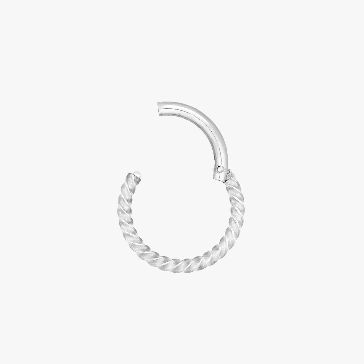 Leila - Boucles d'oreilles en corde torsadée de 8 mm