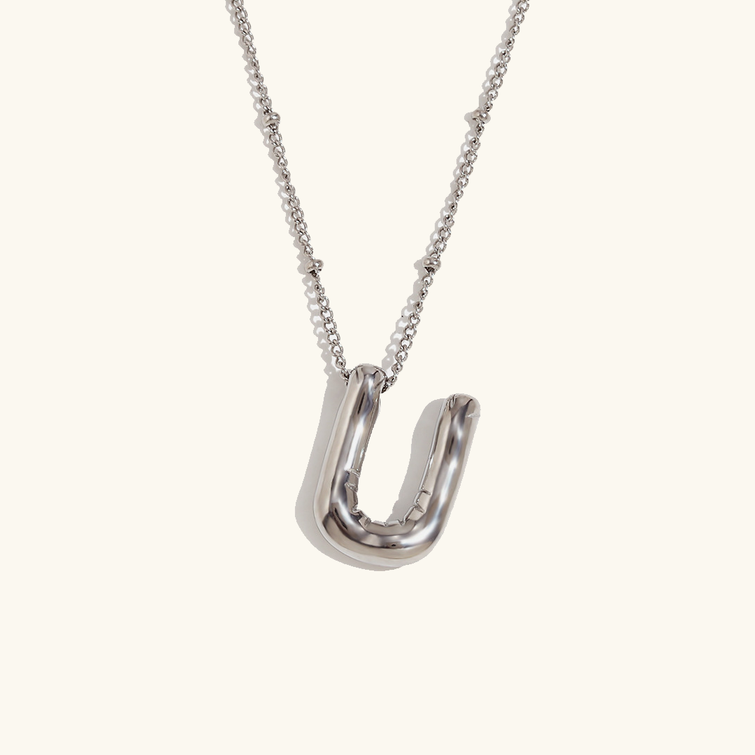 Collier initial en or Balloon