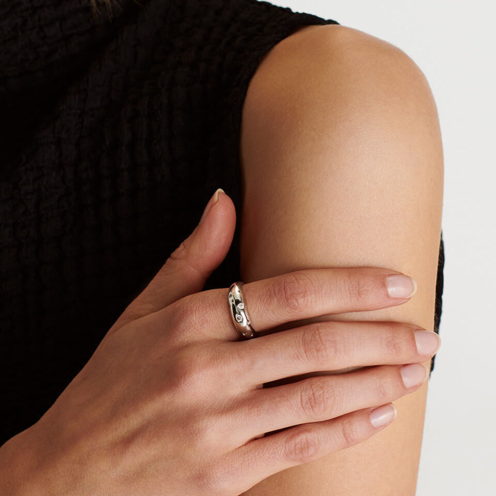 Bague Étoile - Bague Sceau Dôme