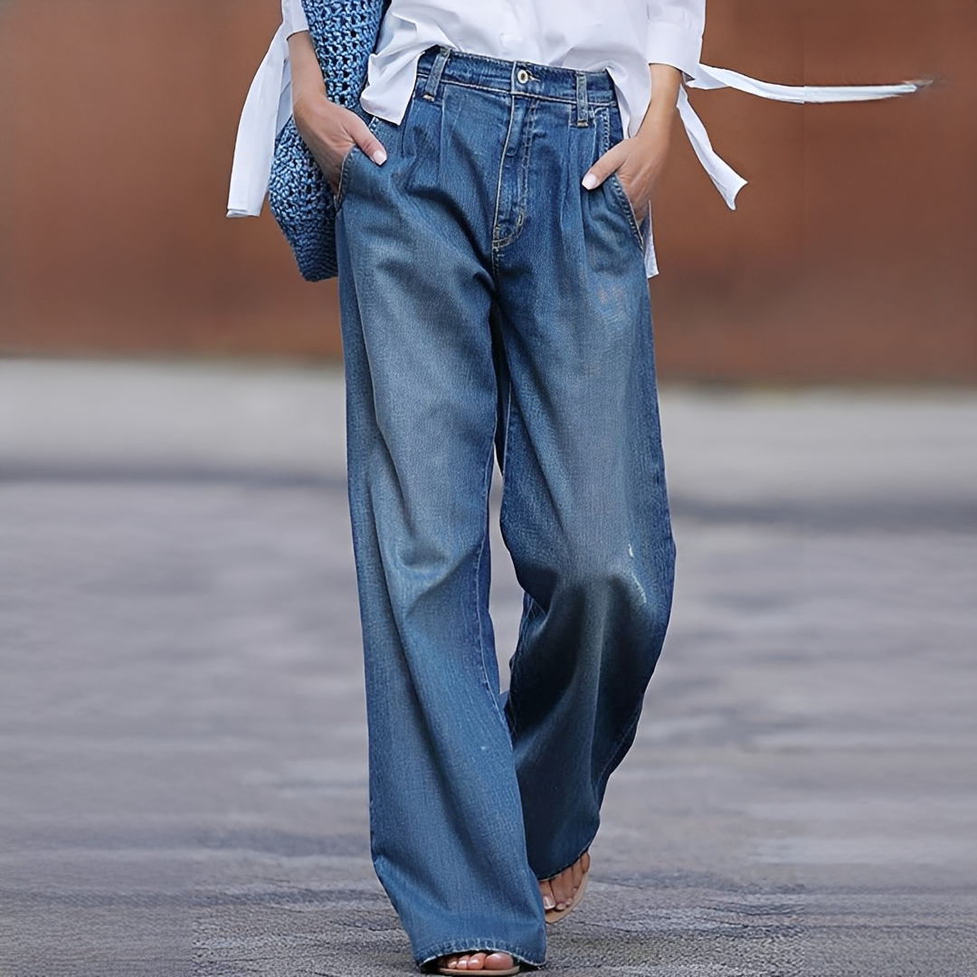 Elzza - Pantalon large et agréable pour femme