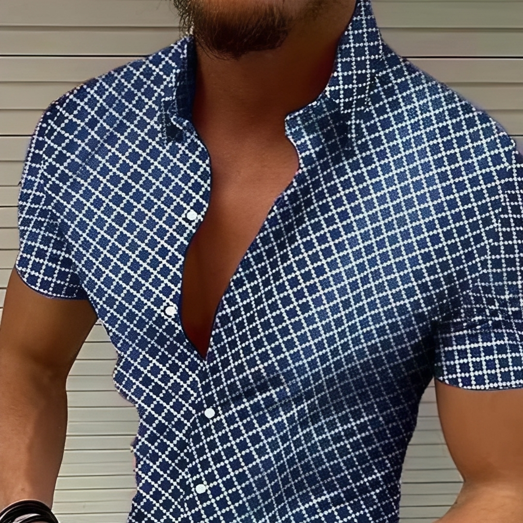Raldy - Chemise décontractée à manches courtes pour homme