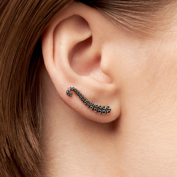 Climber d'oreille pieuvre - Boucles d'oreilles tentacule