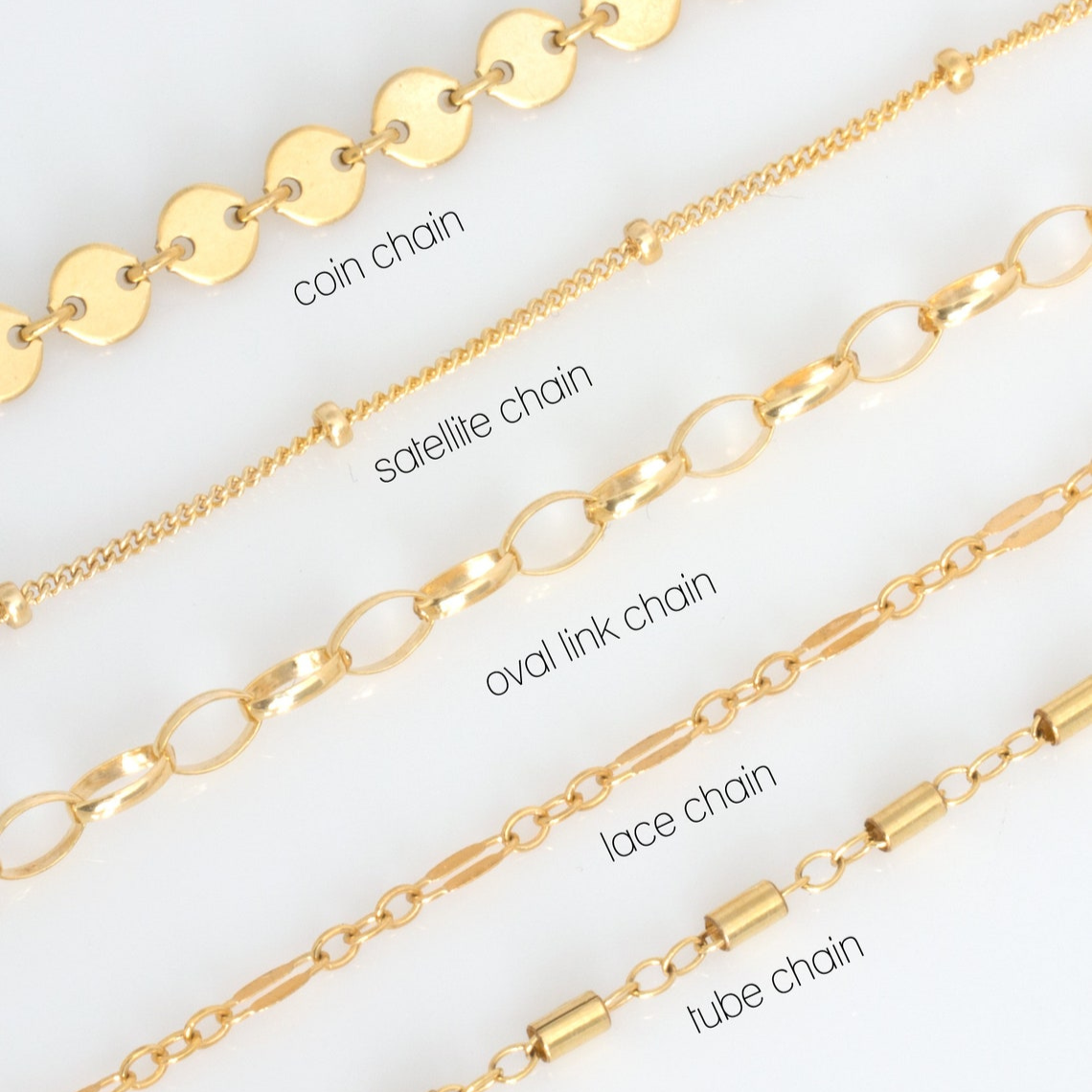 Bracelet de disques de chaîne tubulaire - Ensemble de bracelets en couches