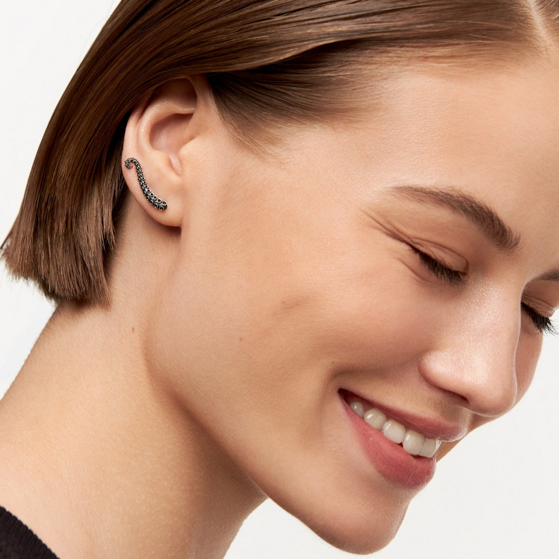 Climber d'oreille pieuvre - Boucles d'oreilles tentacule