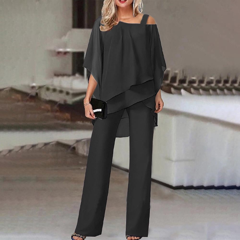 Ensemble deux-pièces élégant pour femmes | Style raffiné avec épaules découvertes