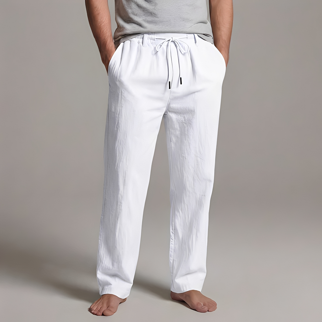 Arman - Pantalon décontracté avec cordon de serrage pour homme
