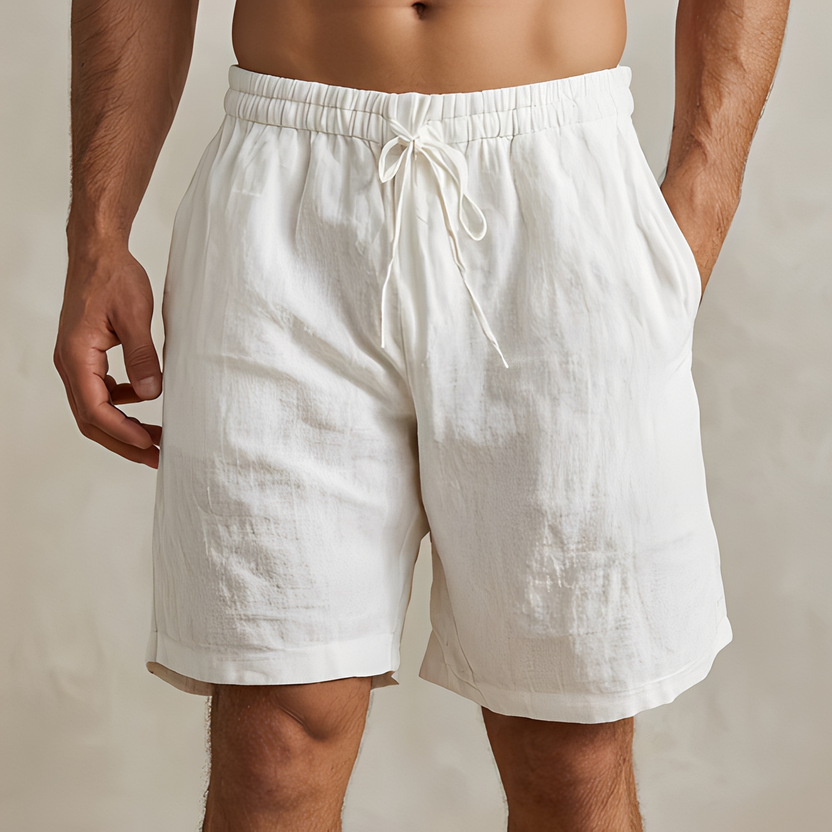 Loises - Short d'été contemporain avec cordon de serrage pour homme