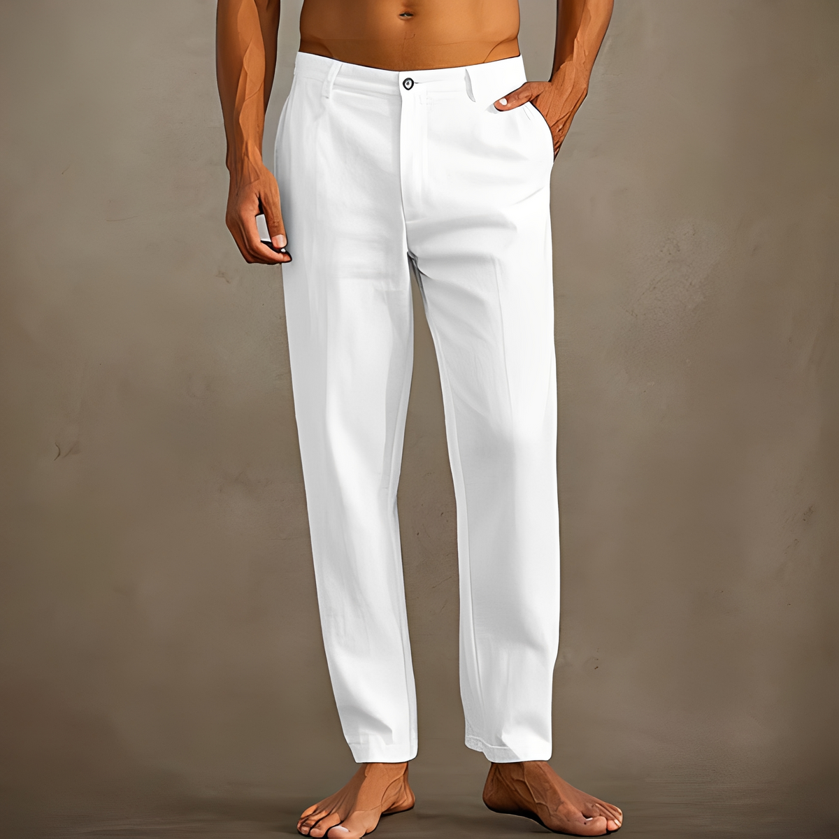 Anjay - Pantalon ample d'été pour homme