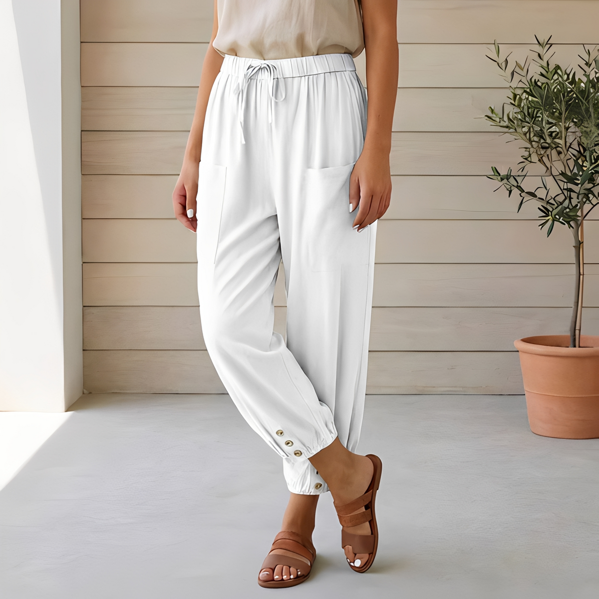 Lyliah - Pantalon chic et décontracté pour femme